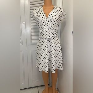 NWT ALLEGRA K POLKA CASUAL DRESS SIZE L